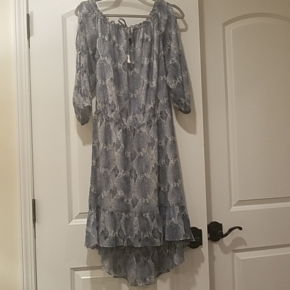 White House Black Market Dresses & Skirts - ●Snake Print High-Low Boho Dress